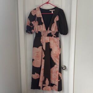 Pink and Olive Green Women's Jumpsuit